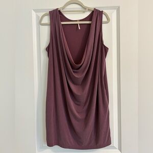 Free People Purple Pillow Talk Tank Pocket Mini Dress